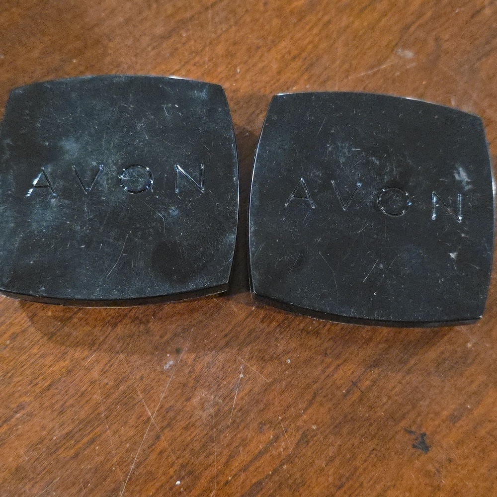 (J52) 2 Avon Eye Shadow Duo - Cream and Brown - Picture 3 of 5